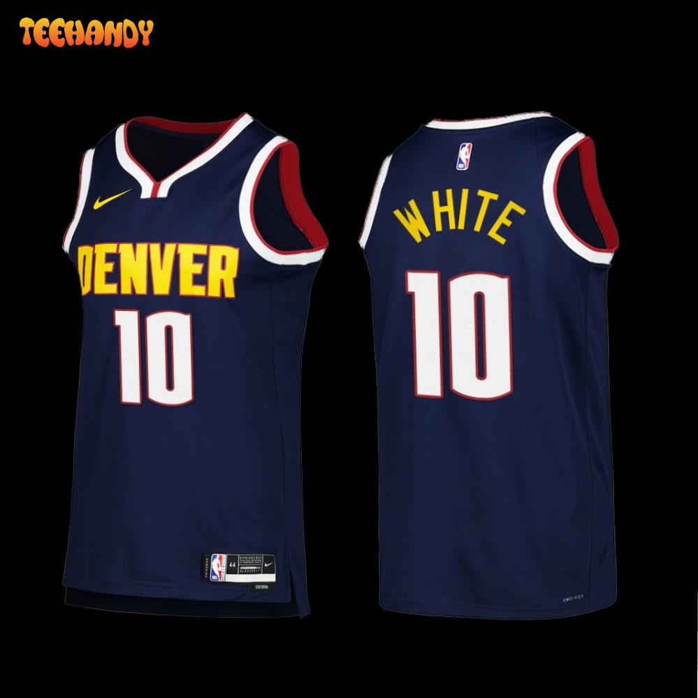 Denver Nuggets Jack White 2022-23 Icon Edition Jersey Navy