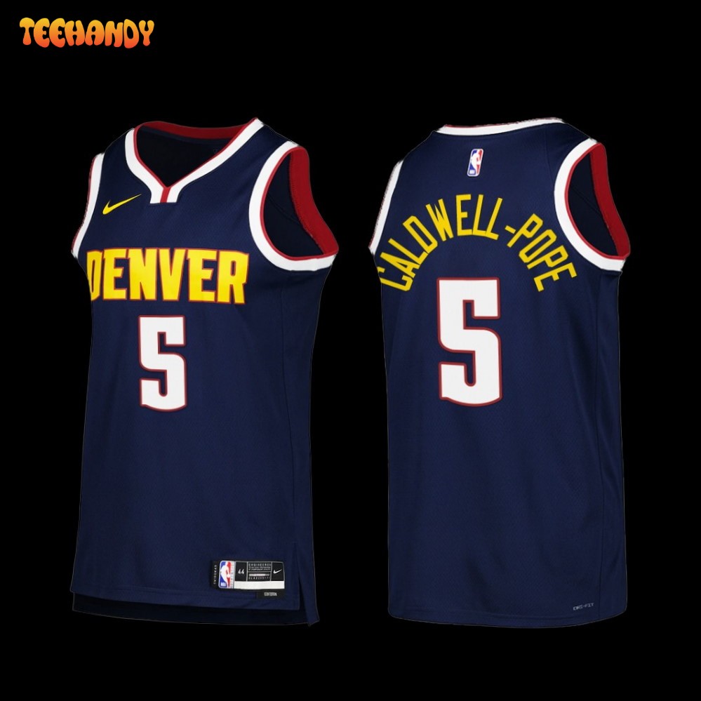 Denver Nuggets Kentavious Caldwell-Pope 2022-23 Icon Edition Jersey Navy