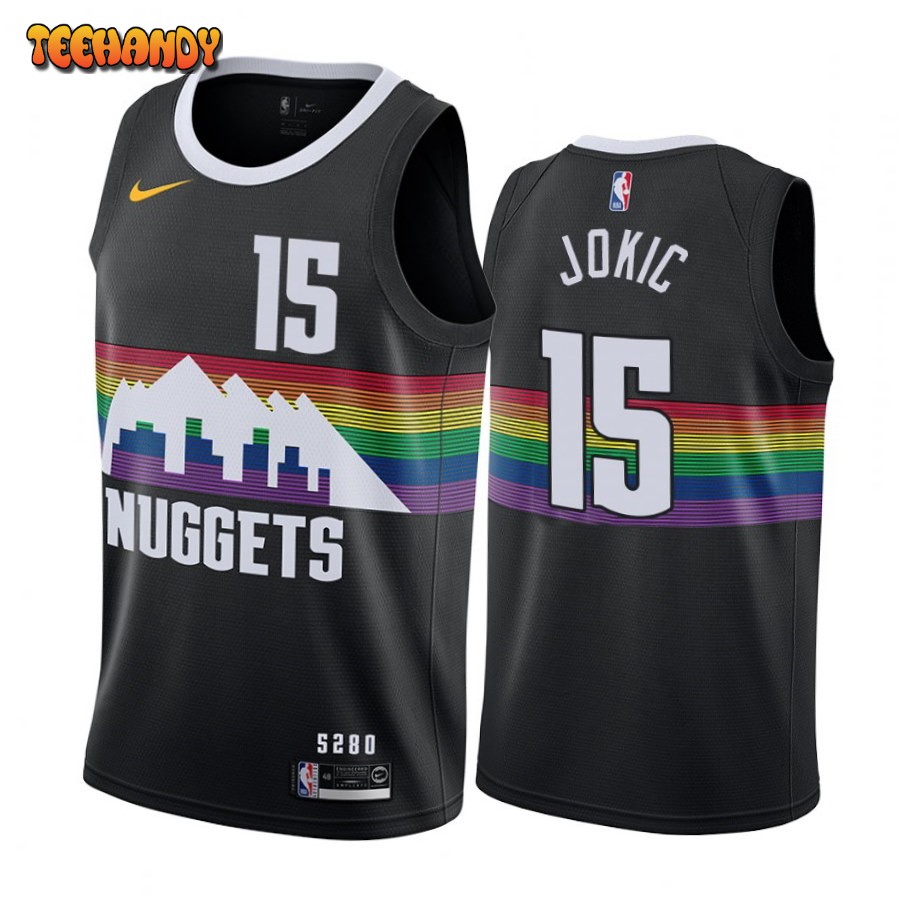 Denver Nuggets Nikola Jokic 2020 Black City Jersey