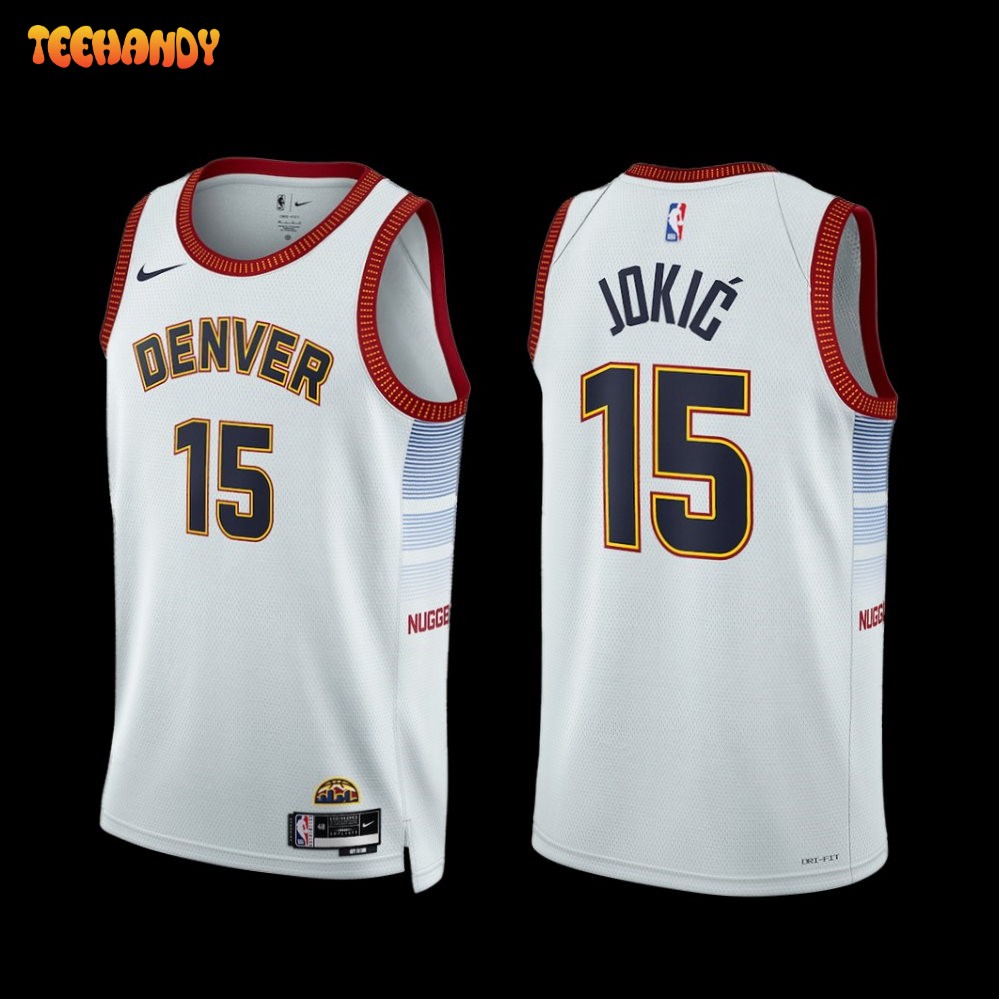 Denver Nuggets Nikola Jokic 2022-23 City Edition Jersey Sliver