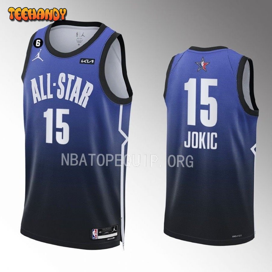 Denver Nuggets Nikola Jokic 2023 NBA All-Star Blue Jersey