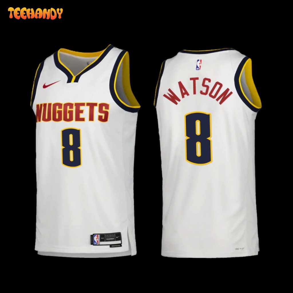 Denver Nuggets Peyton Watson 2022-23 White Association Edition Jersey