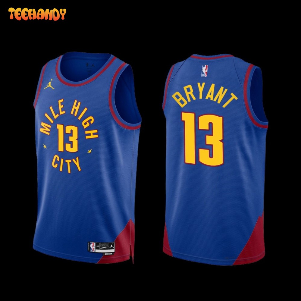 Denver Nuggets Thomas Bryant 2022-23 Blue Statement Edition Jersey