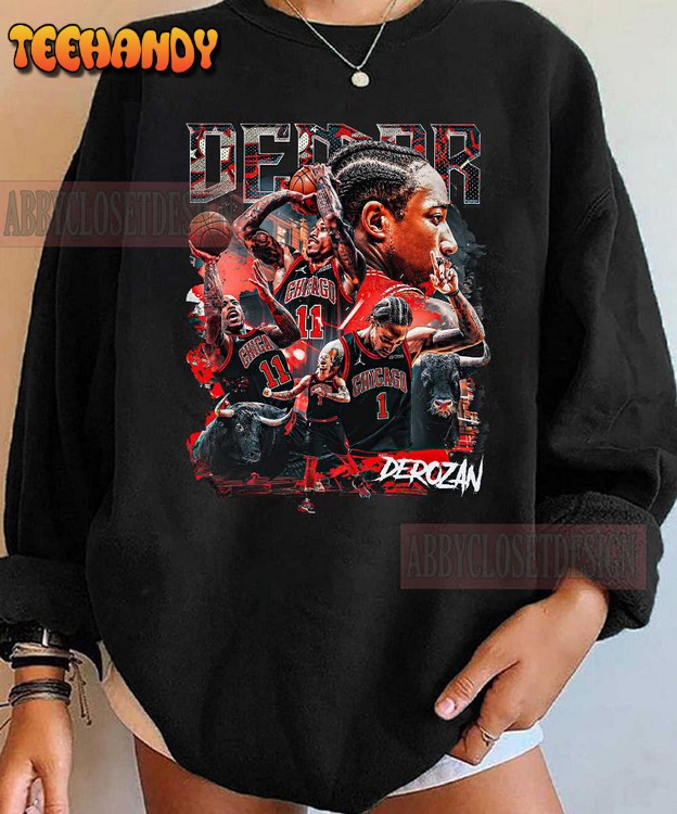 DeRozan Basketball 90s Vintage T-Shirt – Chicago Bulls NBA T-Shirt