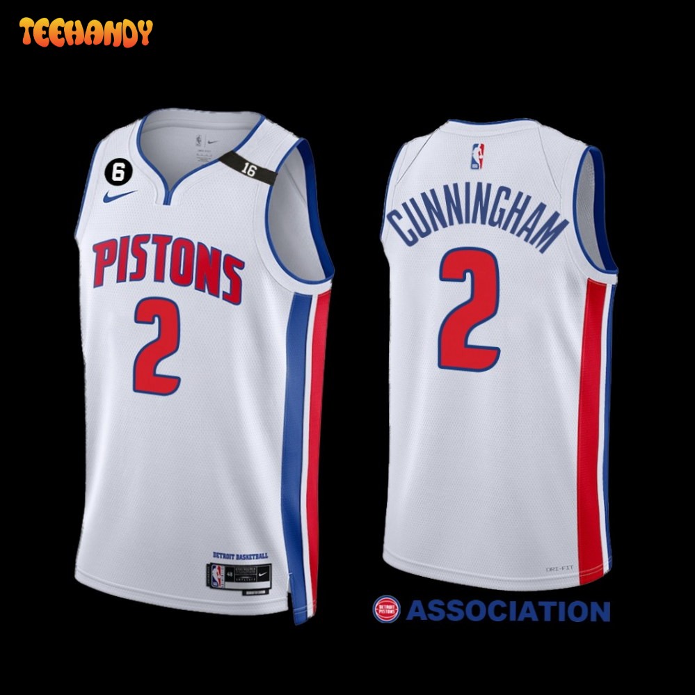 Detroit Pistons Cade Cunningham 2022-23 Association Edition Jersey White