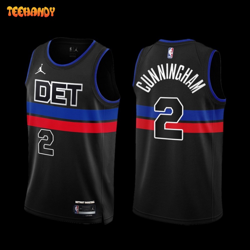 Detroit Pistons Cade Cunningham 2022-23 Statement Edition Jersey Black