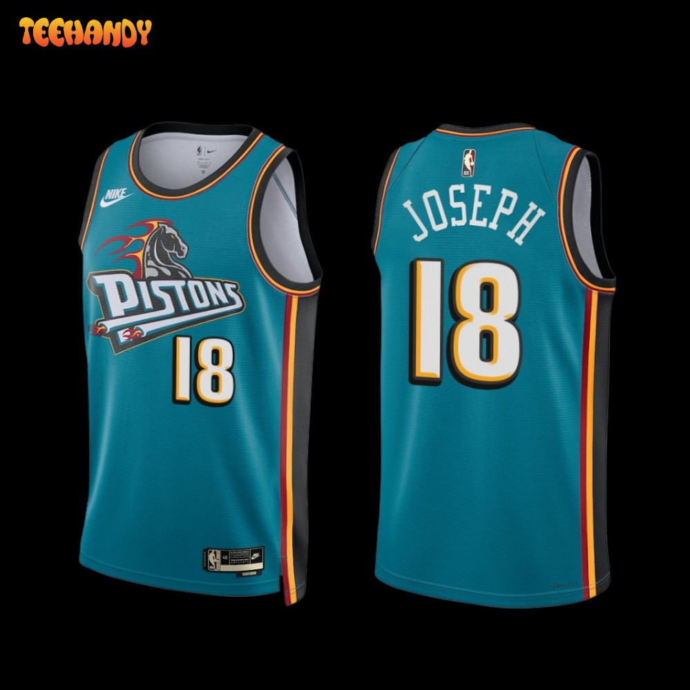 Detroit Pistons Cory Joseph 18 2022-23 Classic Edition Teal Jersey Swingman  - Bluefink