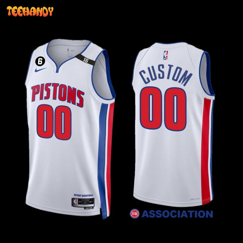 Detroit Pistons Custom 2022-23 Association Edition Jersey White