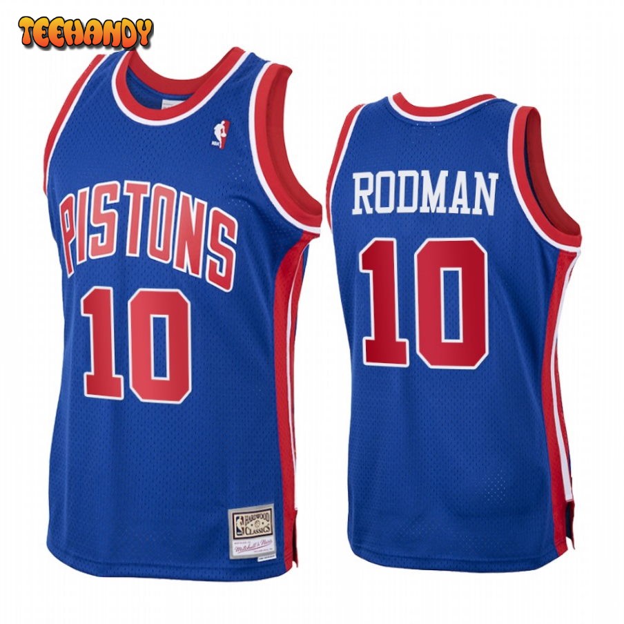 Detroit Pistons Dennis Rodman Royal 1988-89 Throwback Jersey