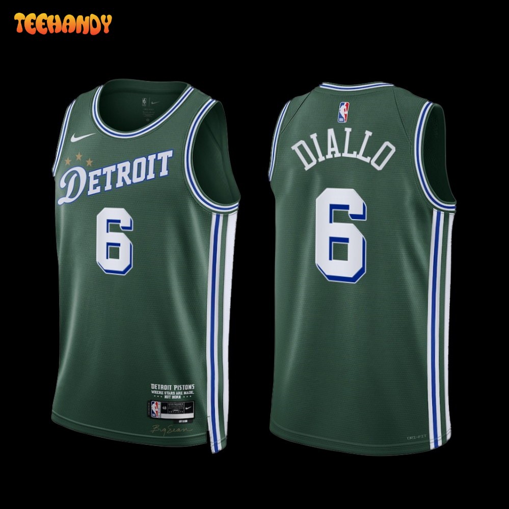 Detroit Pistons Hamidou Diallo 2022-23 City Edition Jersey Green