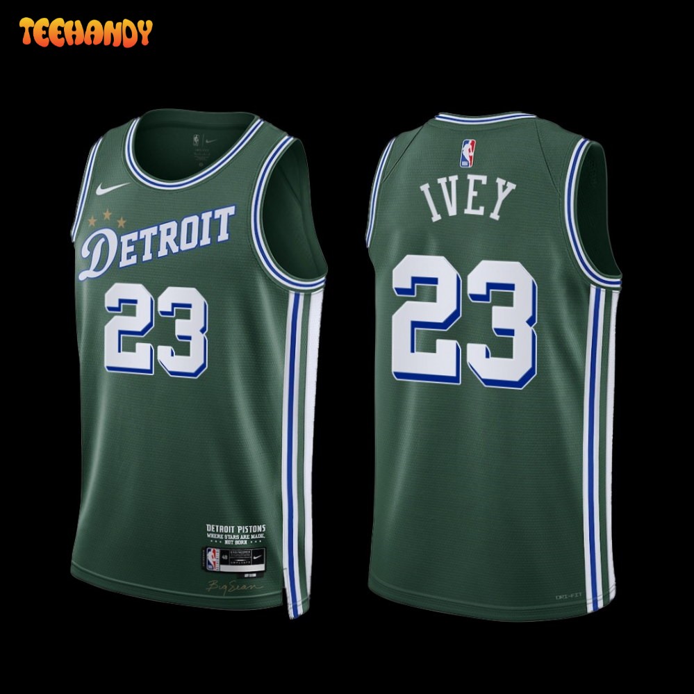 Detroit Pistons Jaden Ivey 2022-23 City Edition Jersey Green