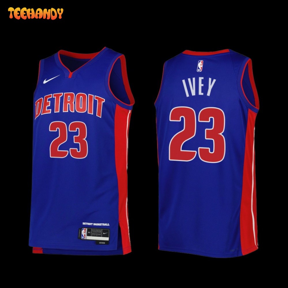 Detroit Pistons Jaden Ivey 2022-23 Icon Edition Jersey Blue