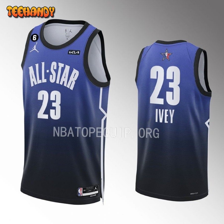 Detroit Pistons Jaden Ivey 2023 NBA All-Star Draft Blue Jersey