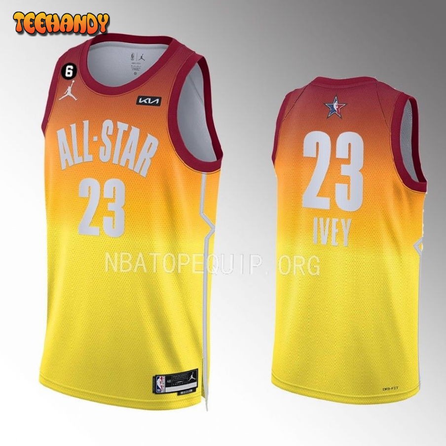 Detroit Pistons Jaden Ivey 2023 NBA All-Star Draft Orange Jersey