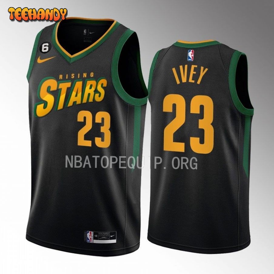 Detroit Pistons Jaden Ivey 2023 NBA Rising Stars Black Jersey