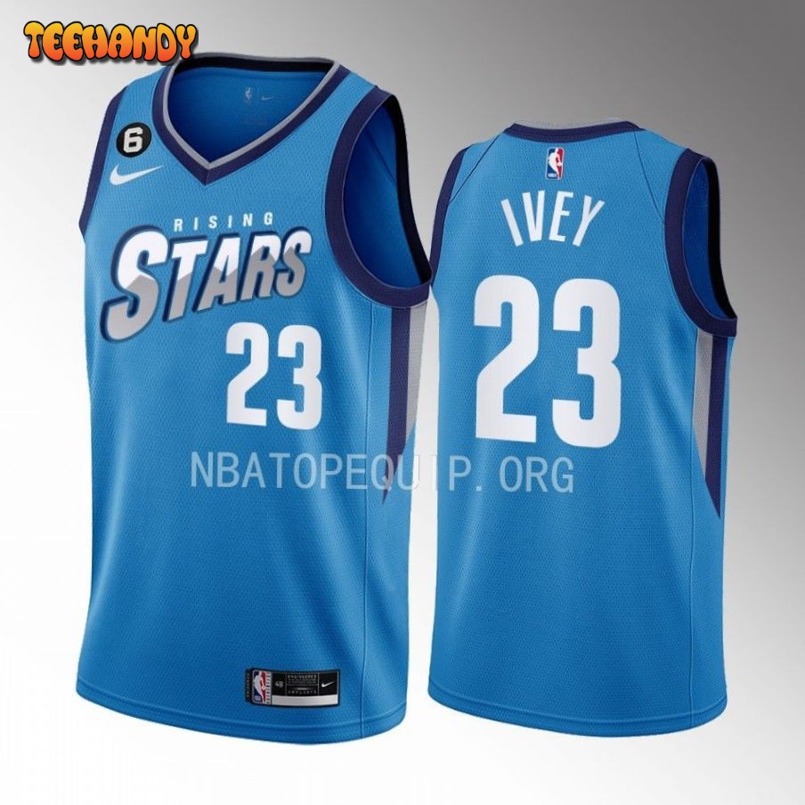 Detroit Pistons Jaden Ivey 2023 NBA Rising Stars Blue Jersey