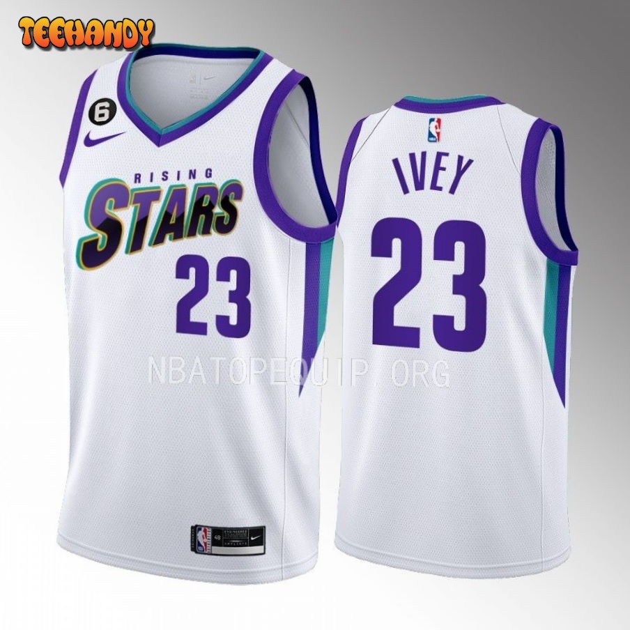 Detroit Pistons Jaden Ivey 2023 NBA Rising Stars White Jersey