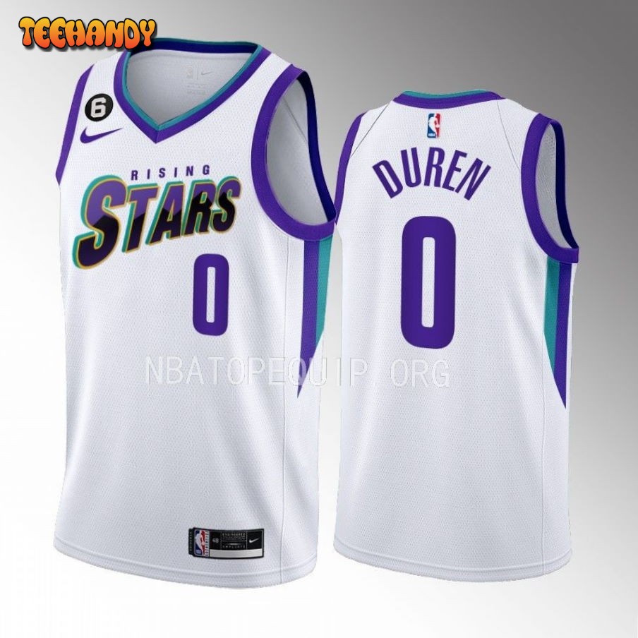 Detroit Pistons Jalen Duren 2023 NBA Rising Stars White Jersey