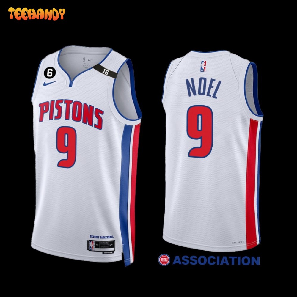 Nerlens Noel 9 2022-23 Detroit Pistons Green City Edition Jersey