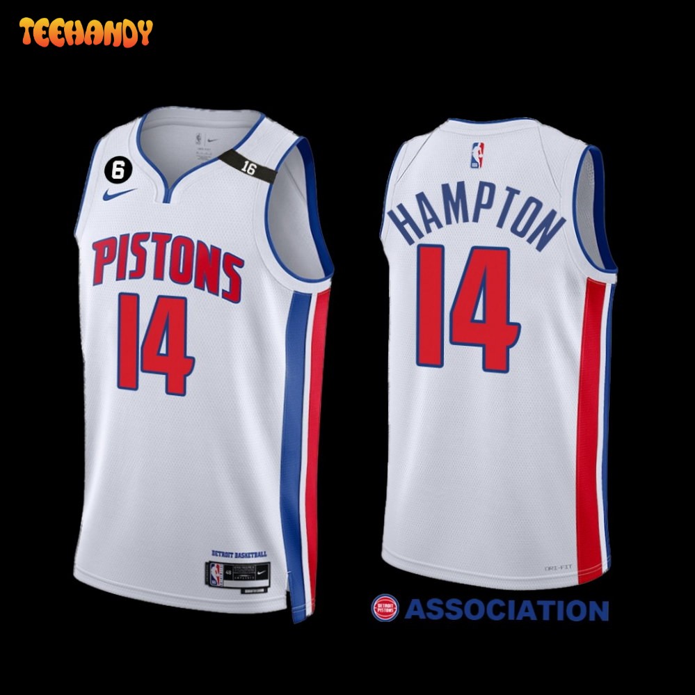 Detroit Pistons RJ Hampton 2022-23 Association Edition Jersey White