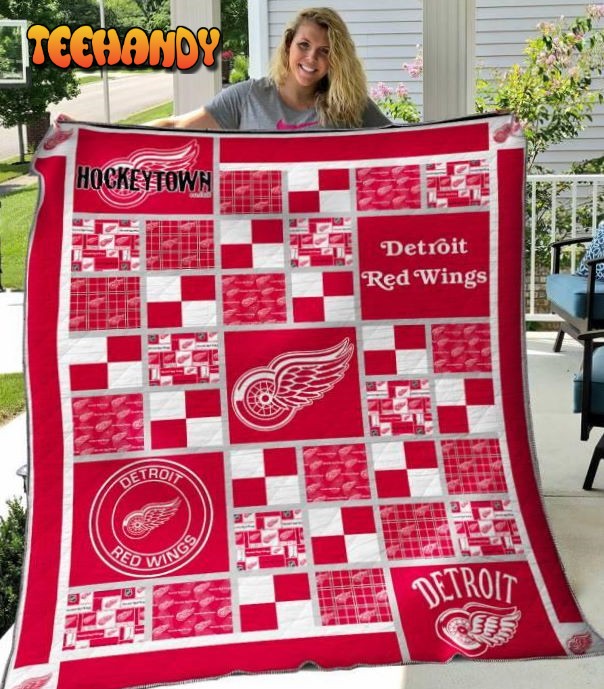 Detroit Red Wings 3D Quilt Blanket