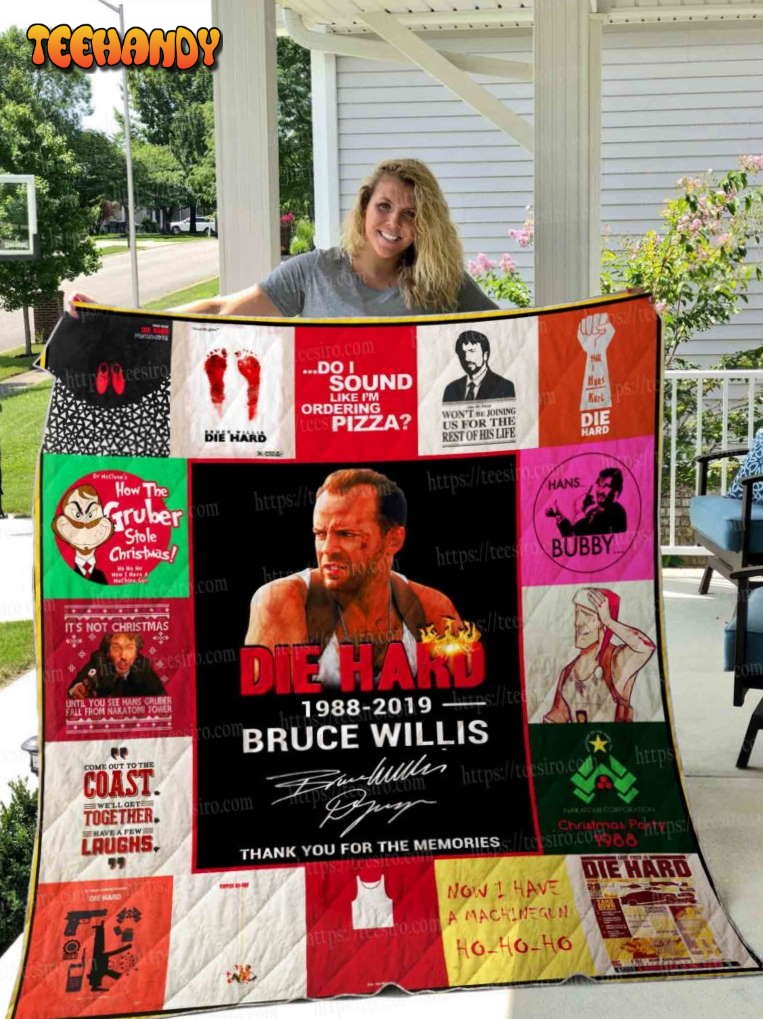 Die Hard 3D Quilt Blanket