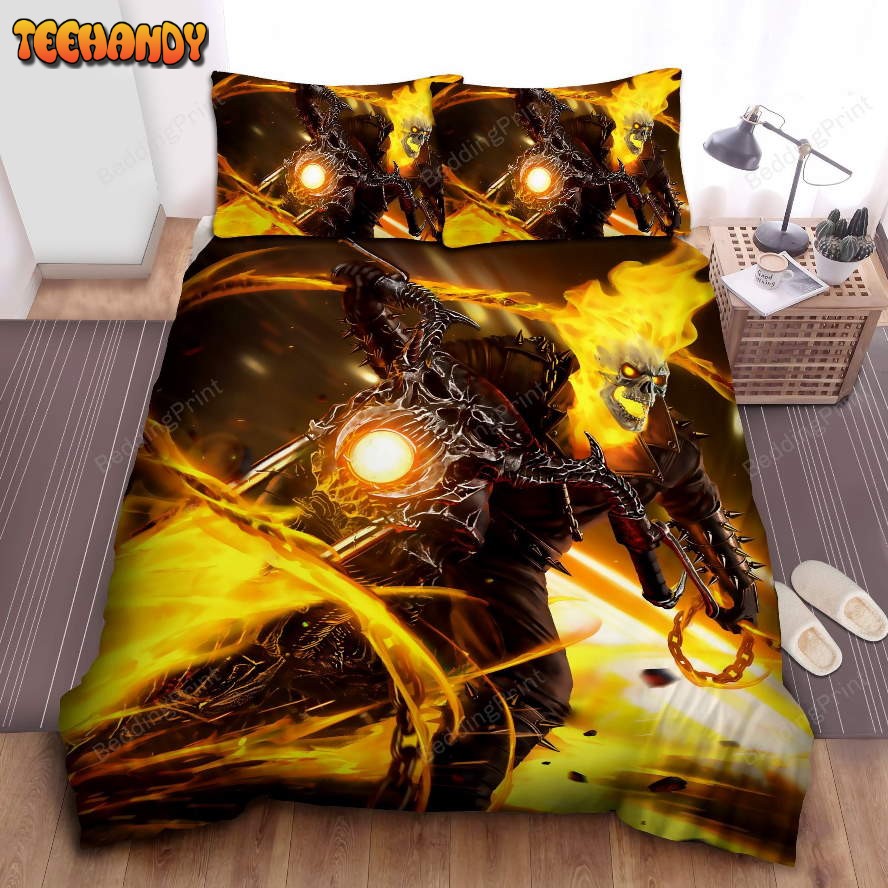 Digital Artwork Of Ghost Rider Bedding Sets