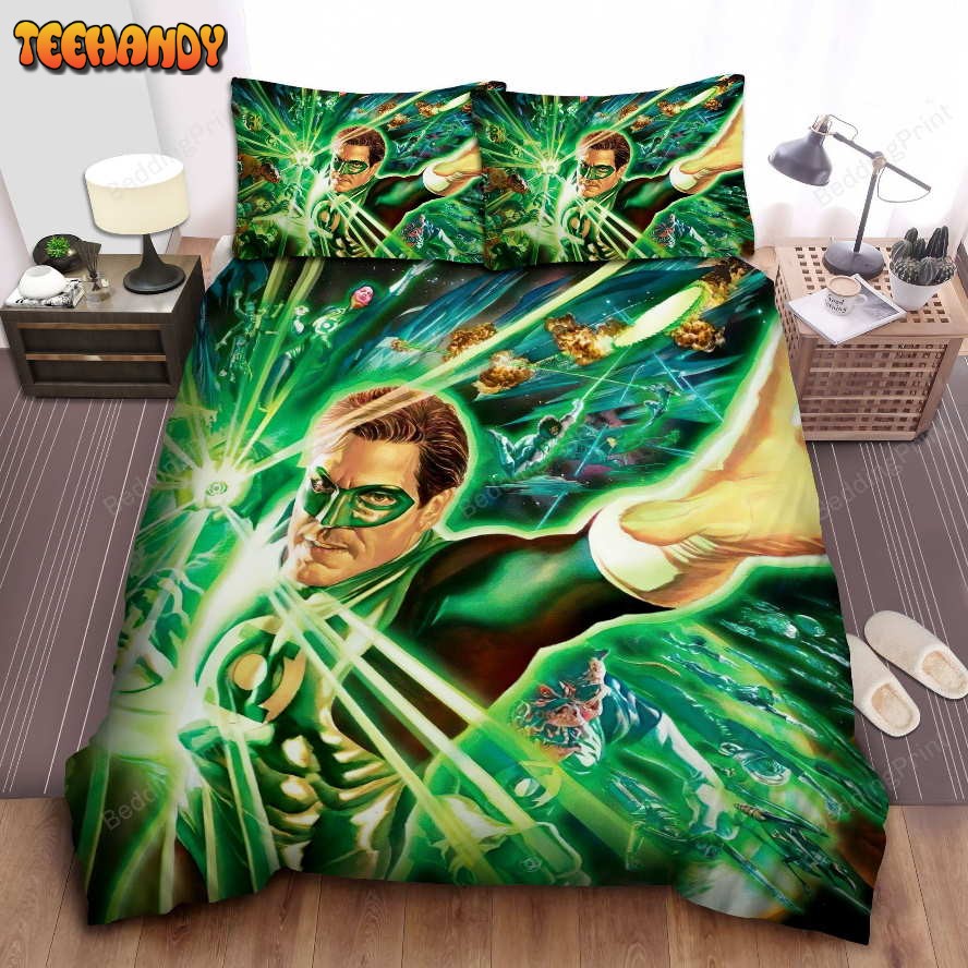 Digital Artwork Of Green Lantern Corps Bedding Sets