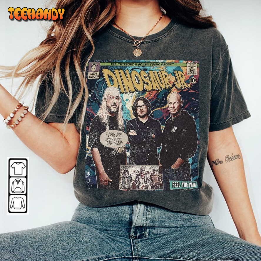 Dinosaur Jr Comic Shirt, 90S Vintage Merch Book Art Without A Sound 2023 Shirt