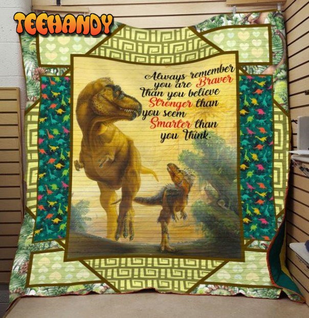 Dinosaur Quotes 3D Customized Quilt Blanket