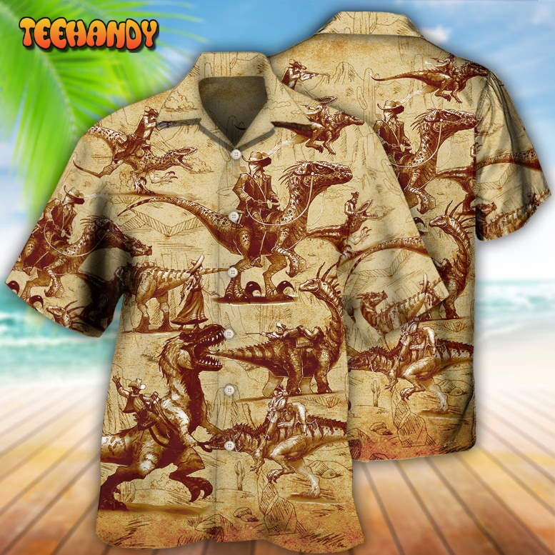Dinosaur World Summer Vintage Hawaiian Shirt