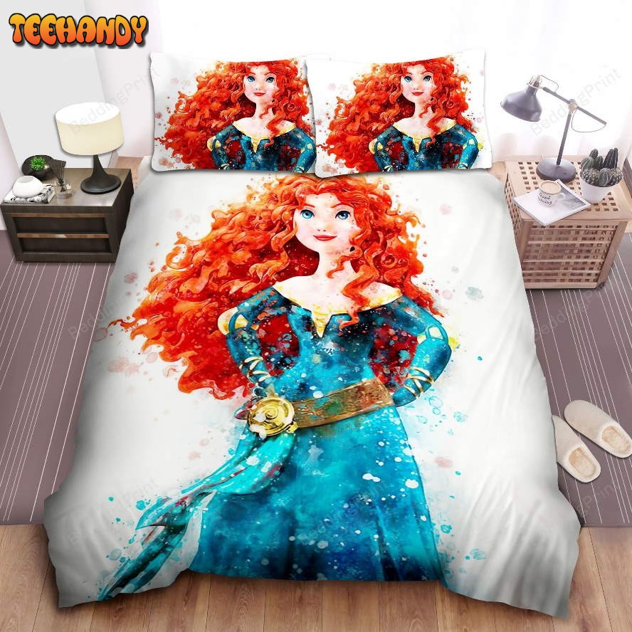 Disney Princess Merida Watercolor Art Bedding Sets