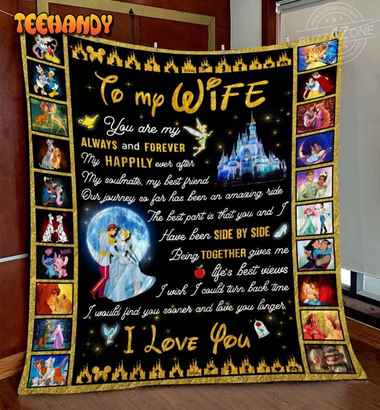 Disney Wife Side By Side 3D Quilt Blanket