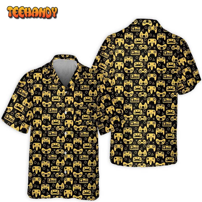 DnD Game Controller Black And Yellow Style Hawaiian Shirt