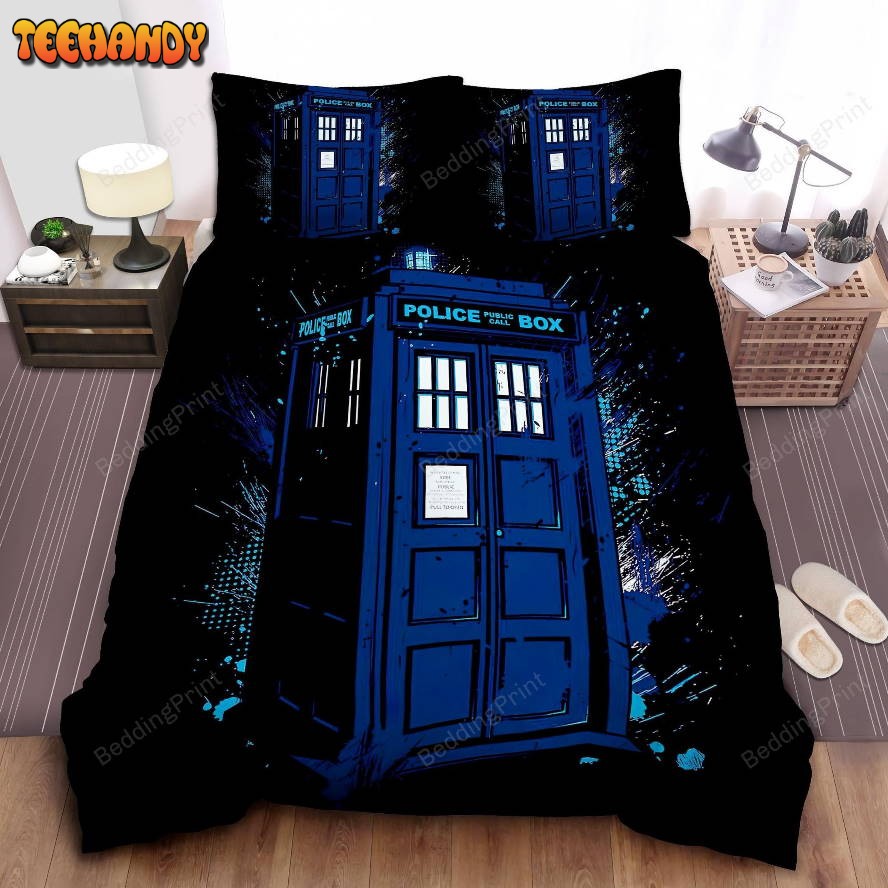 Doctor Who The Tardis Colors Splash Painting Bedding Sets