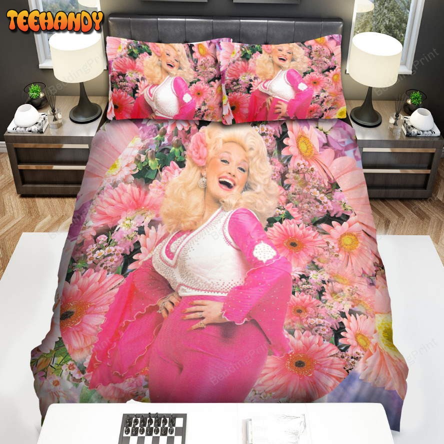 Dolly Parton Flowers Duvet Cover Bedding Sets