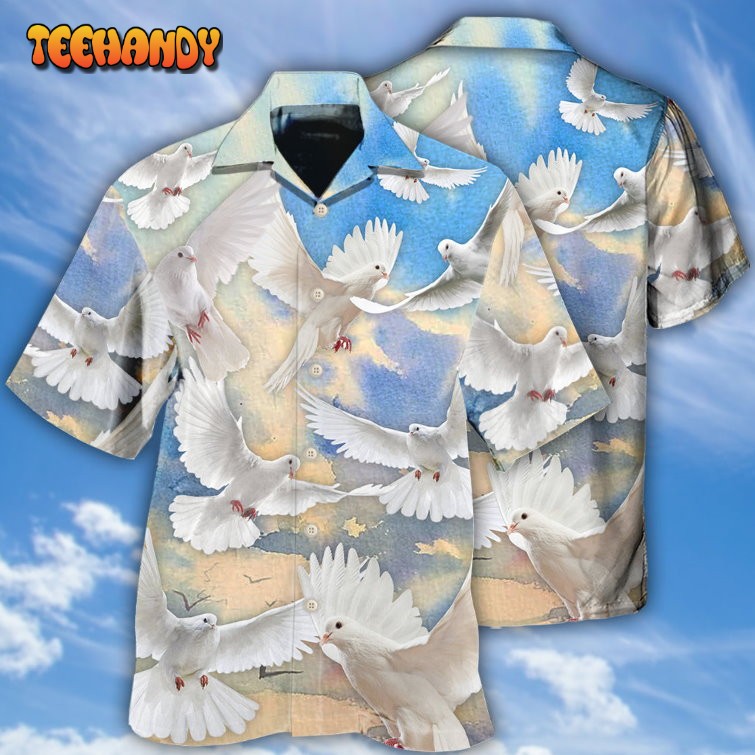 Dove Blue Sky Hawaiian Shirt