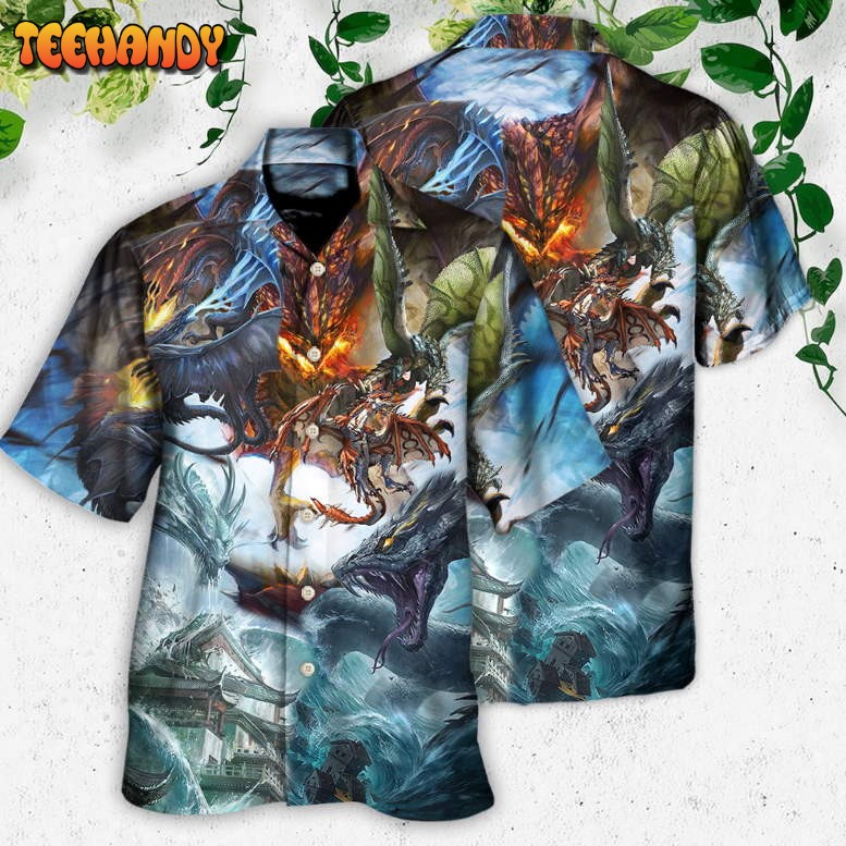 Dragon Battle Of Gods Hawaiian Shirt