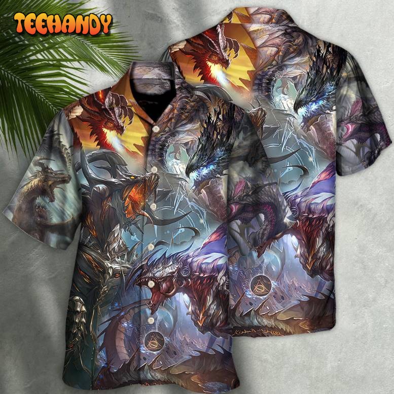 Dragon Fantasy World Dragon Magic Hawaiian Shirt