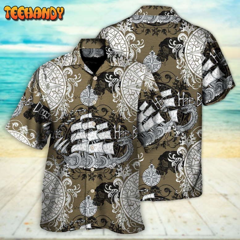 Dragon Old Ship Vintage Anchor Sea Life Hawaiian Shirt