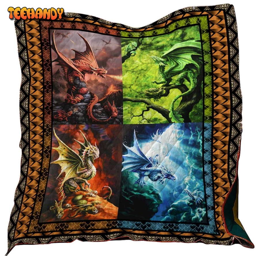 Dragon Washable 3D Customized Quilt Blanket