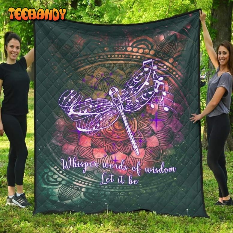 Dragonfly Amish Paradise 3D Quilt Blanket