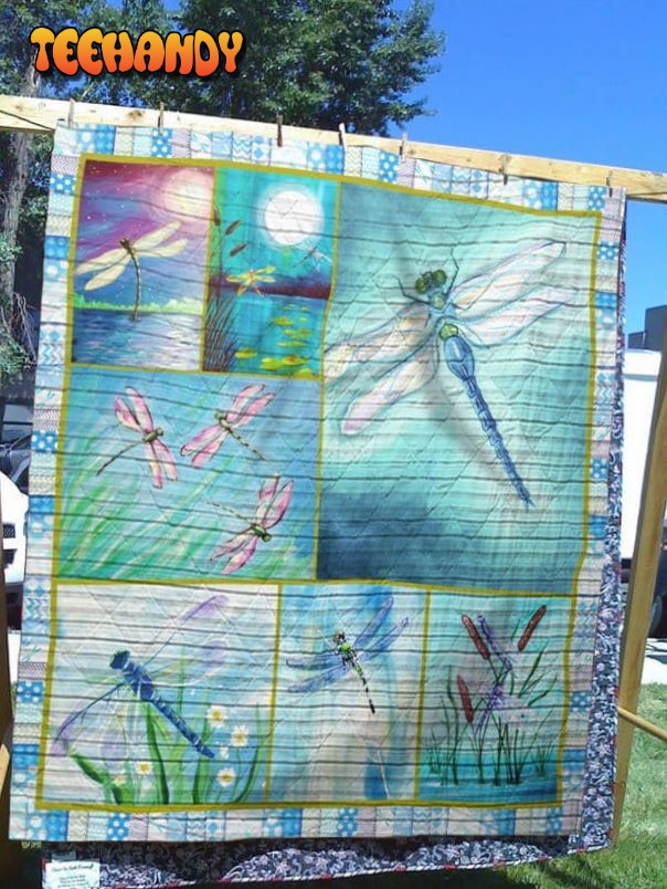 Dragonfly I’Mdragonfly Christmas Gift 3D Quilt Blanket