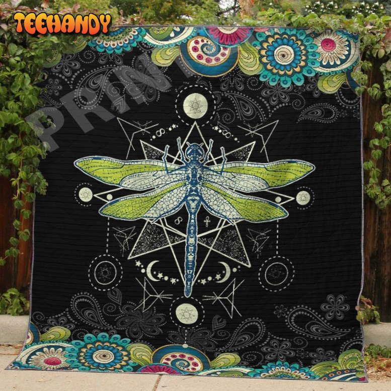 Dragonfly La La Land Christmas Gift 3D Quilt Blanket