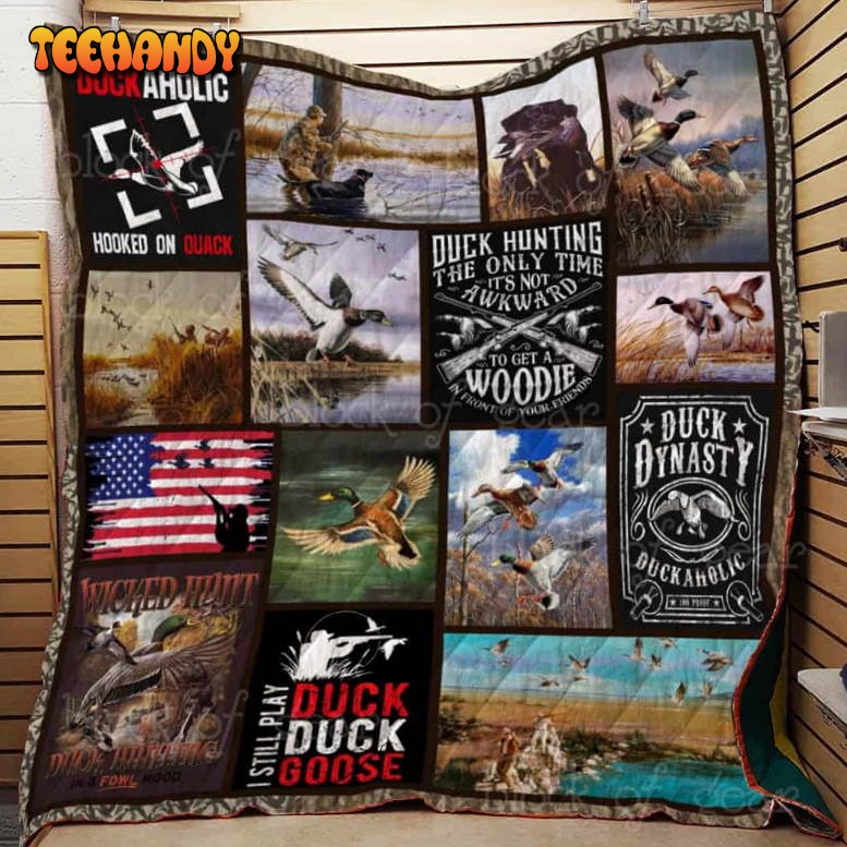 Duck Hunting 3D Quilt Blanket