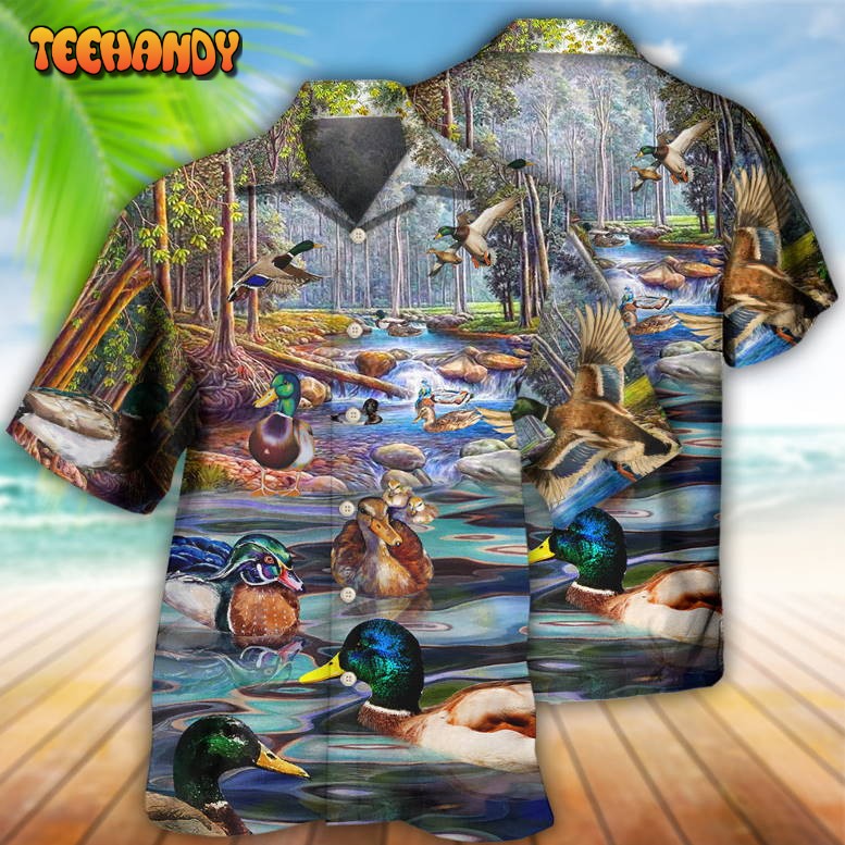 Duck Love Lake And Fly Cool Hawaiian Shirt