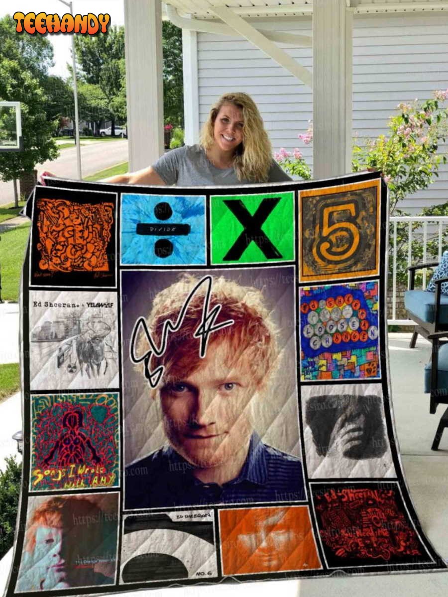 Ed Sheeran Lyrics 3D Quilt Blanket