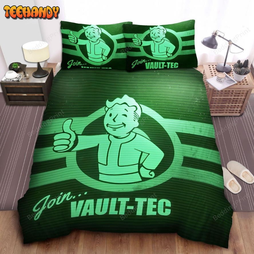 Fallout, Join Vault- Tec Duvet Cover Bedding Sets