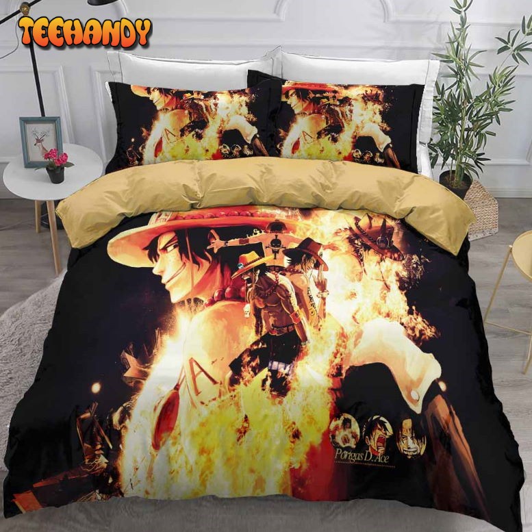 Fire Fist Portgas D. Ace Whitebeard Symbol Bedding Set