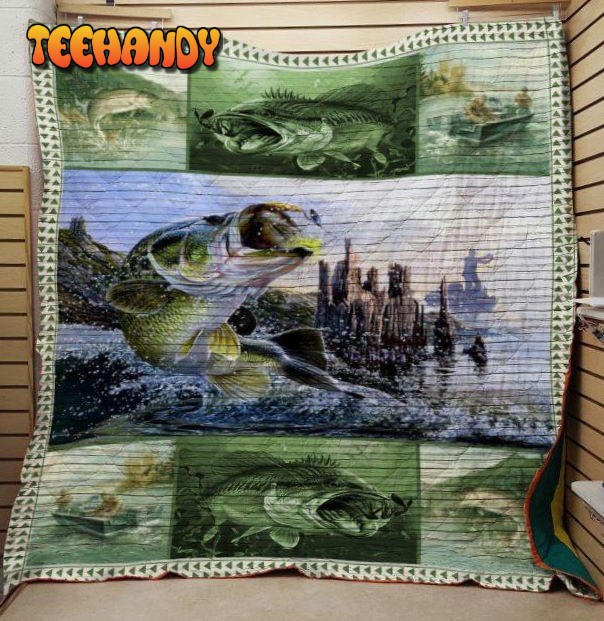 Fishing 3D Customized Quilt Blanket